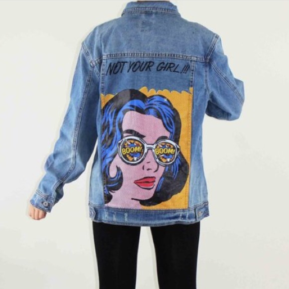 Jackets & Blazers - Denim Comic Jacket